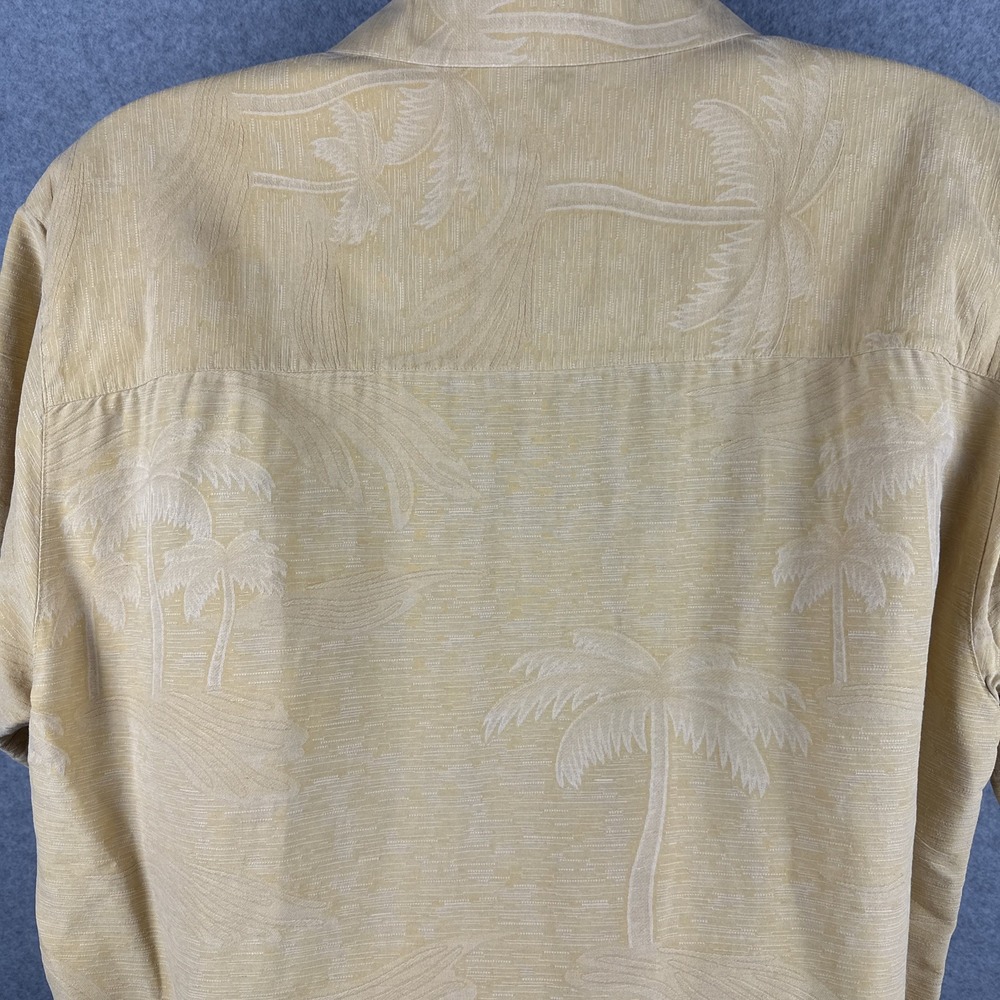 Banana Cabana Men's‎ Silk Short Sleeve Button Down Shirt Size XL - Picture 5 of 9